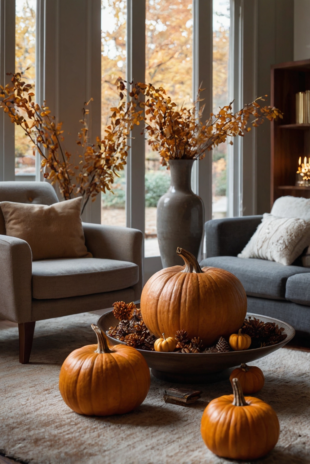 fireplace decor ideas, cozy fall decor ideas, stylish fireplace upgrades, fall ambiance decor, cozy home decor