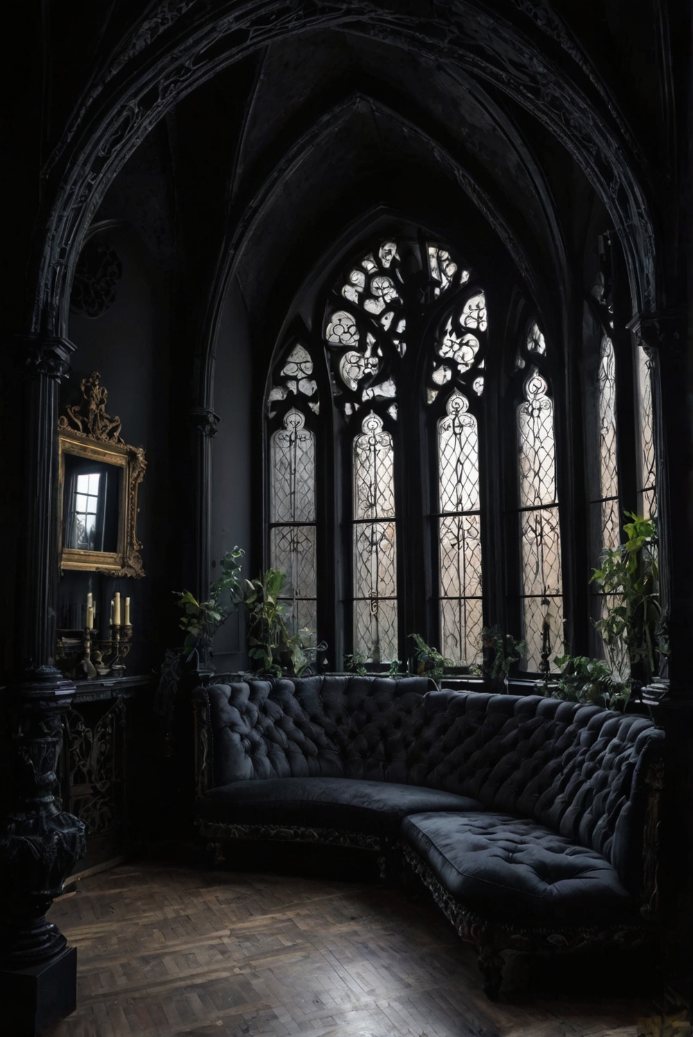 Home decor ideas, Modern interior design, Gothic home decor, Dark and moody decor, Elegant home design