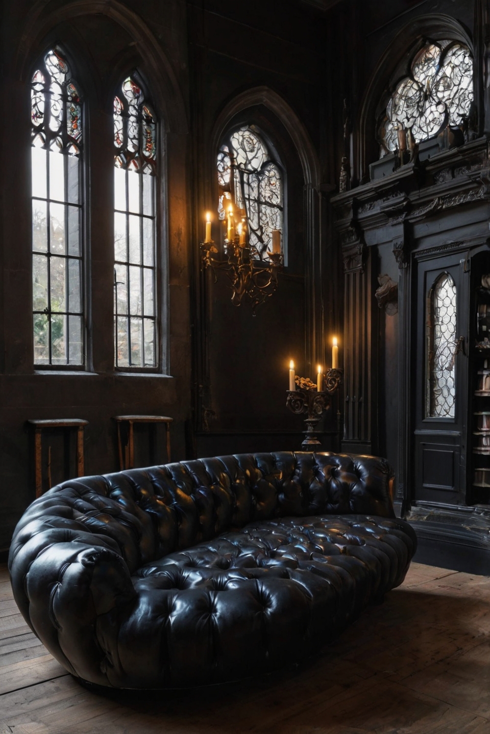 Gothic living room decor, Gothic interior design, Dark living room ideas, Dramatic home decor, Elegant Gothic furniture