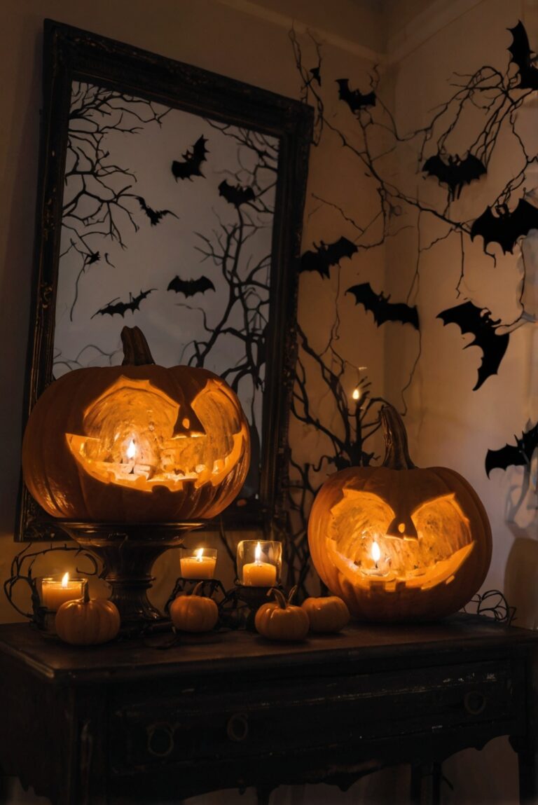 halloween decor ideas, halloween room decorations, spooky room decor, creepy room decor, haunted house decor