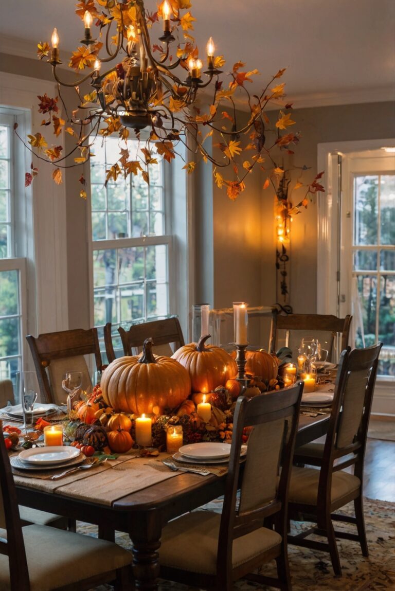 Thanksgiving room decorations, Thanksgiving home decor, Elegant Thanksgiving decor, Cozy Thanksgiving interiors, Chic Thanksgiving styling